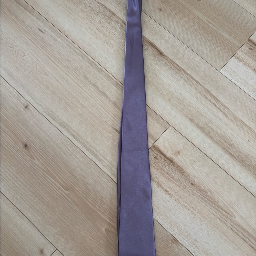 Satin Purple Men's Tie